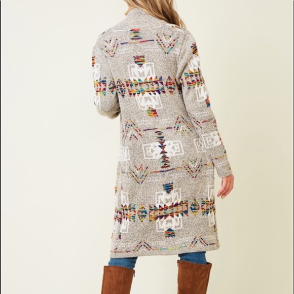 DS Valente Geo Tribe Print Cardigan